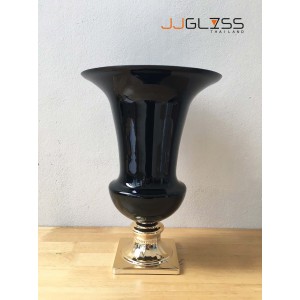 BLACK-TCV04 - Black Handmade Colour Vase
